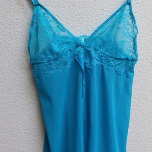 Honeydew Mesh and Lace Chemise